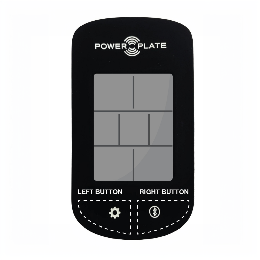 Power Plate REV bike LED console display controller for vibration cycling workout metrics