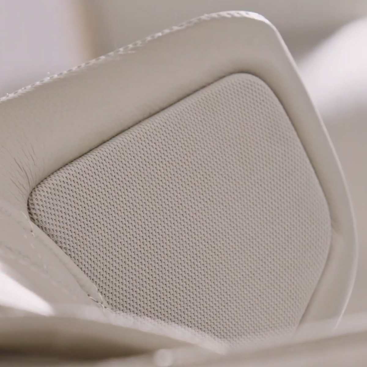Ceragem Pause M4 massage chair integrated speaker detail shown in close-up view