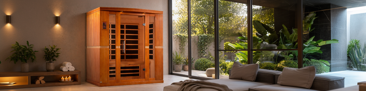4 Person Infrared Sauna for Home – Dynamic Bergamo LOW EMF with Red Light Therapy video