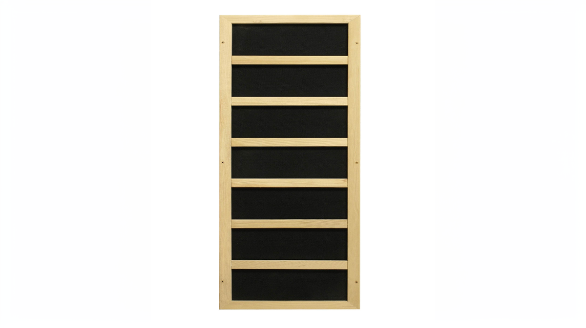 Dynamic Bergamo Elite infrared sauna carbon heating panel low EMF close-up detail