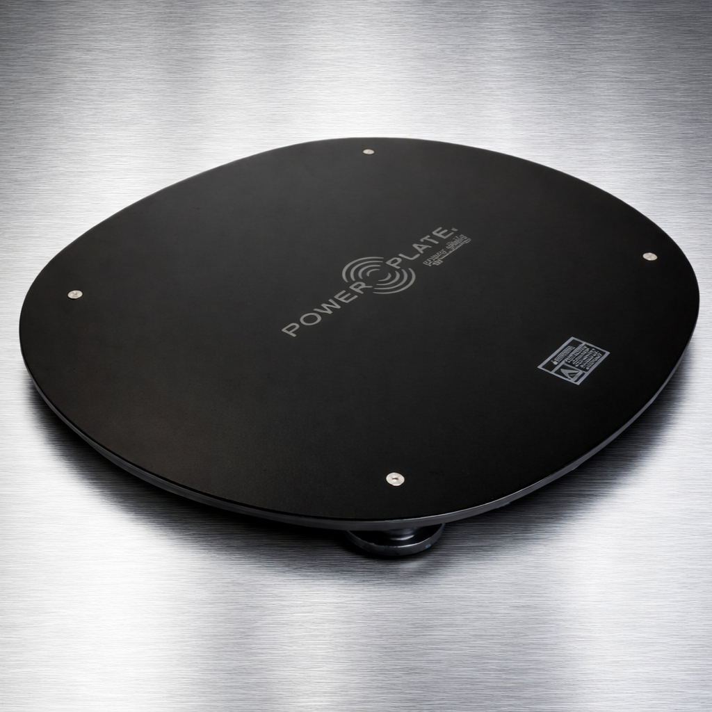 Power Plate MOVE Power Shield vibration isolation platform designed to help reduce vibration transfer from the MOVE vibration system to the floor.
