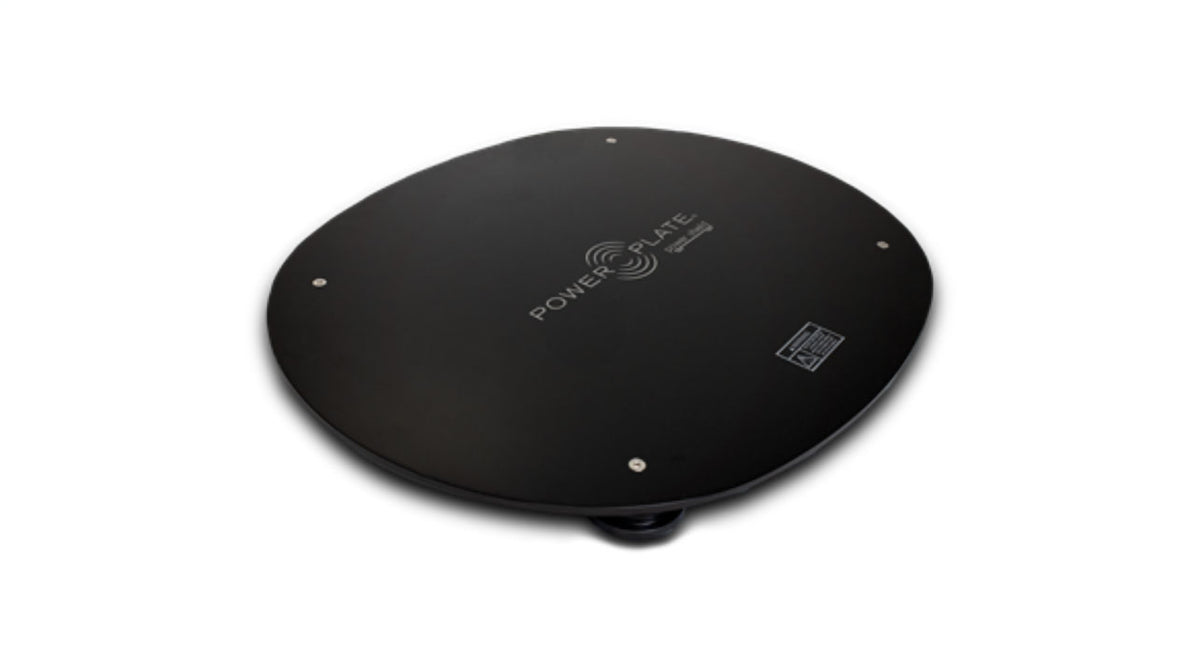 Top view of the Power Plate MOVE Power Shield platform designed to absorb and disperse vibration energy beneath the MOVE vibration training system.