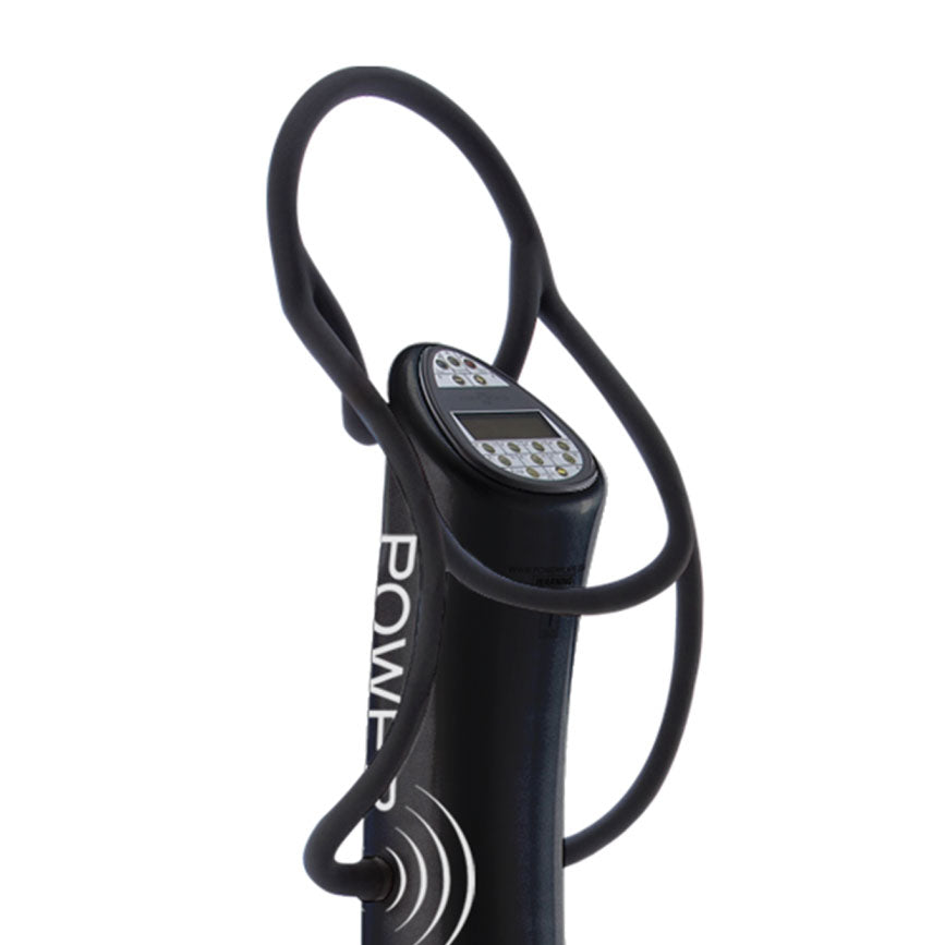 Power Plate pro5 vibration platform control column with integrated stability handles and console