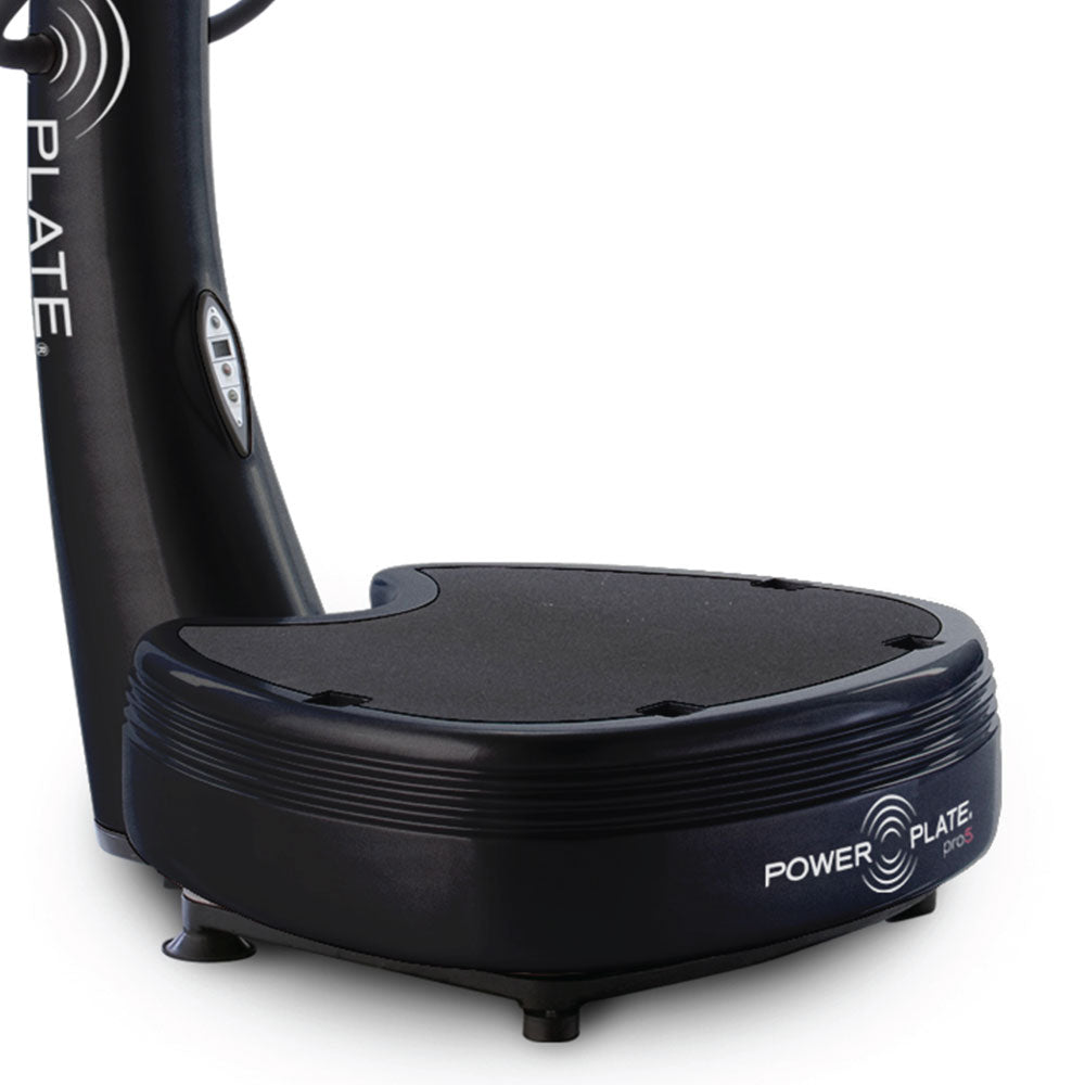 Close-up of Power Plate pro5 vibration platform base and textured training surface