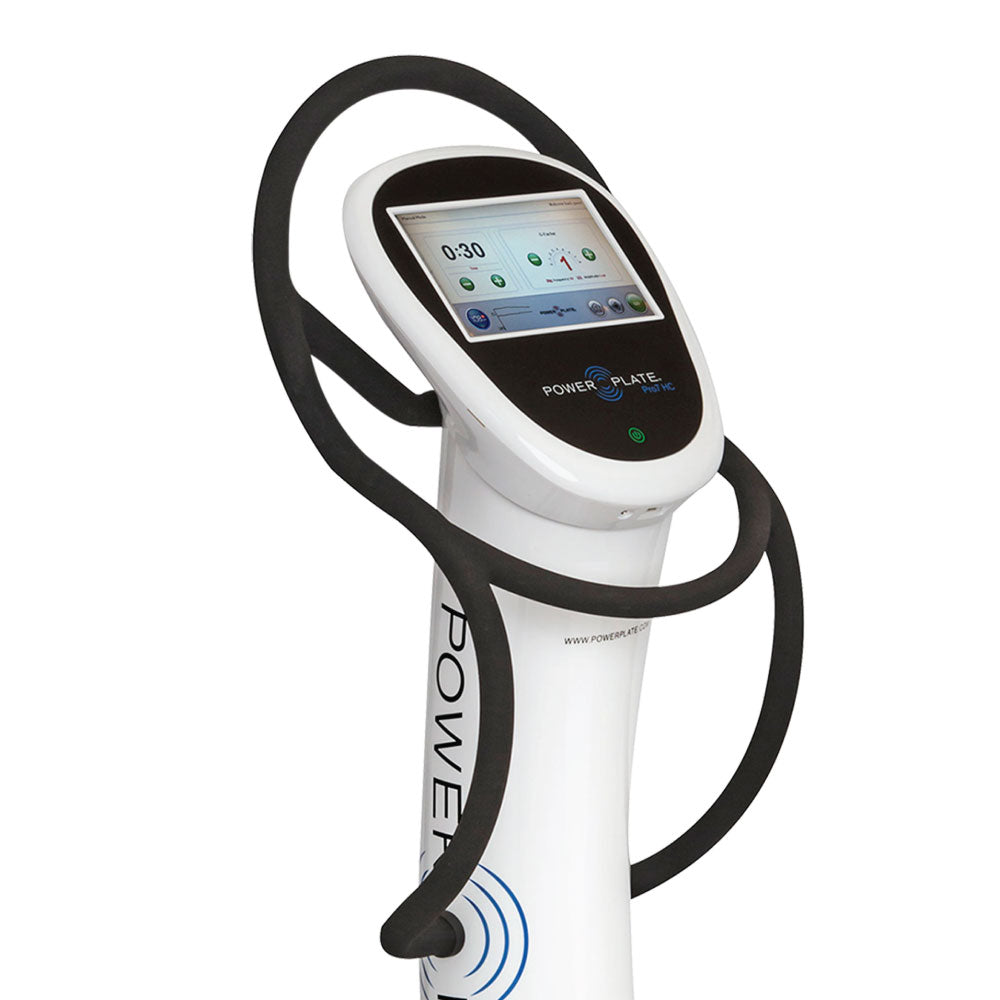 Power Plate pro7HC healthcare vibration platform clinical program control touchscreen for rehabilitation training