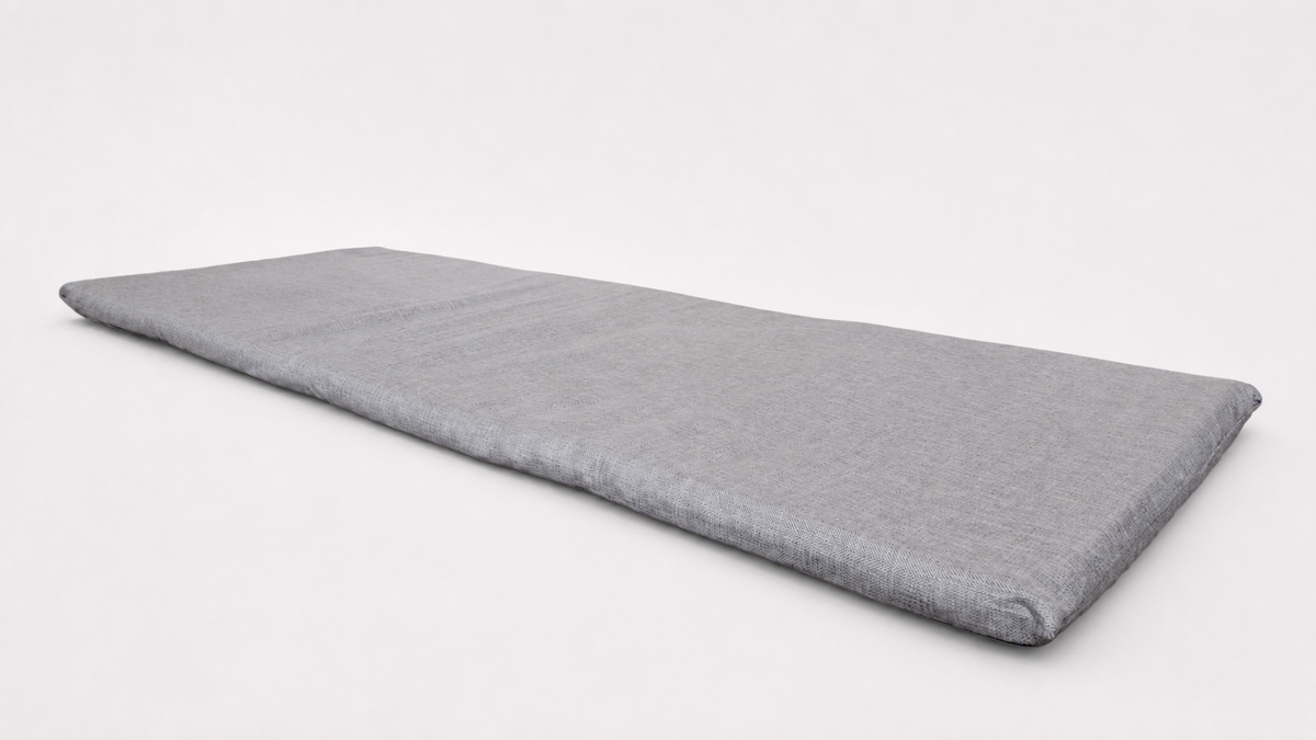 Prestige Hyperbaric softshell hyperbaric chamber full-body support mattress pad with removable zippered cover displayed in clean studio environment