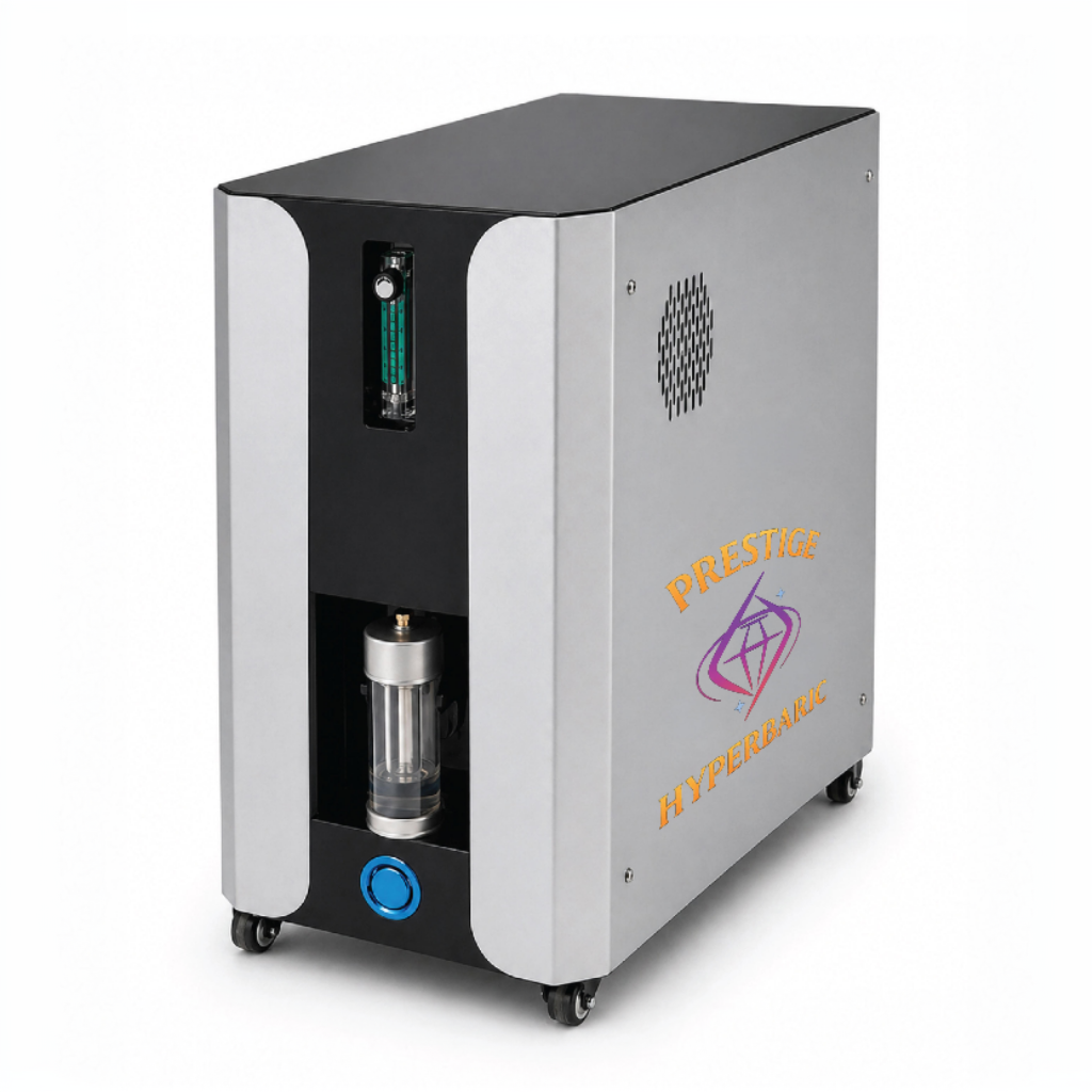 Prestige Hyperbaric integrated system unit HBOT console displayed in isolated product view with control interface