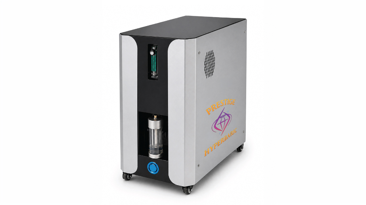 Prestige Hyperbaric integrated system unit HBOT control console operating in indoor clinical-style environment