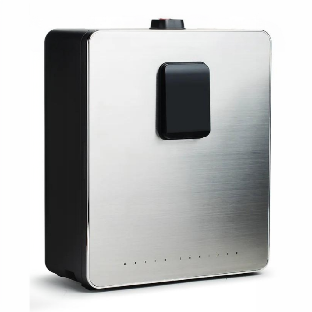 Tyent UCE-13 PLUS under-sink water ionizer unit with stainless steel housing designed for built-in installation